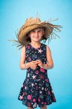 Sukienka na ramiączka Fiji Granatowa - obrazek 2