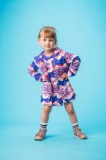 Purple School of fish Zip Hoodie - Image 2