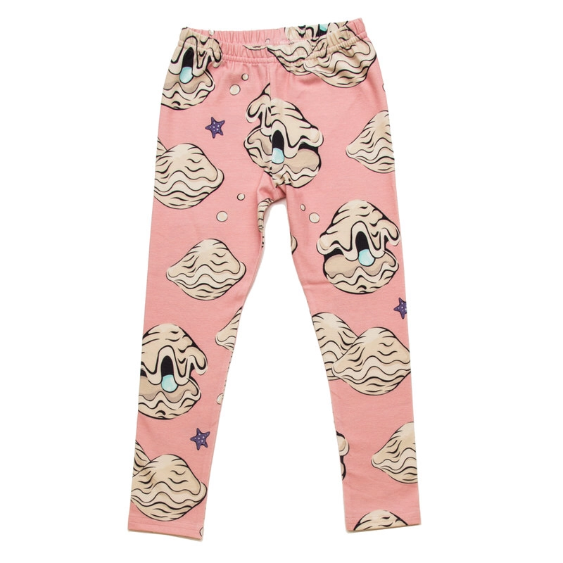 1404 Pink Clams Leggings - Image 1