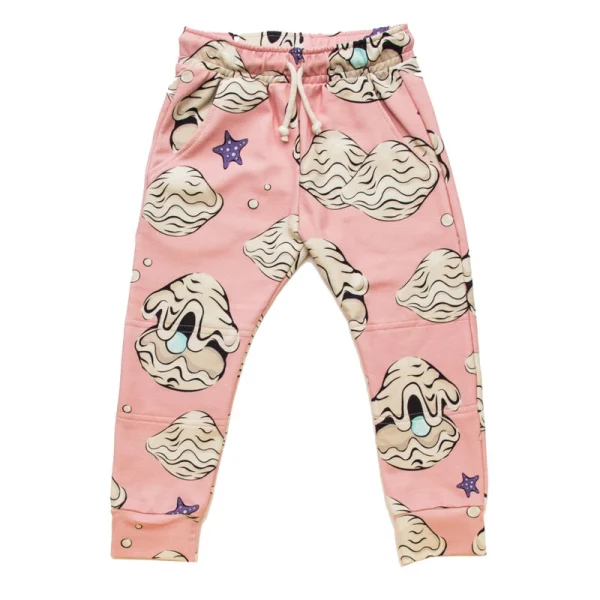 Spodnie Różowe Małże