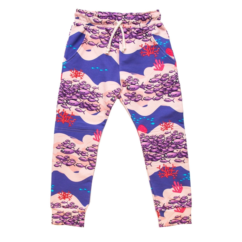 1494 Purple School of fish Trousers - Image 1