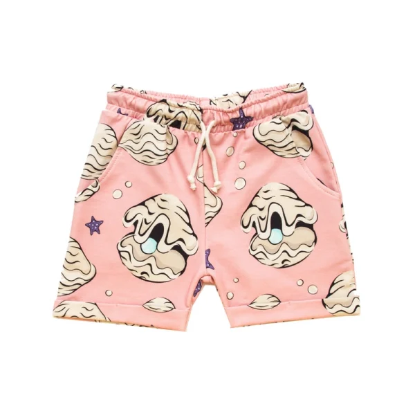 Szorty Różowe Małże