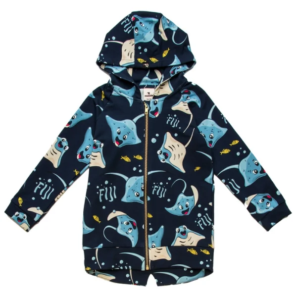 Navy Rays Zip Hoodie