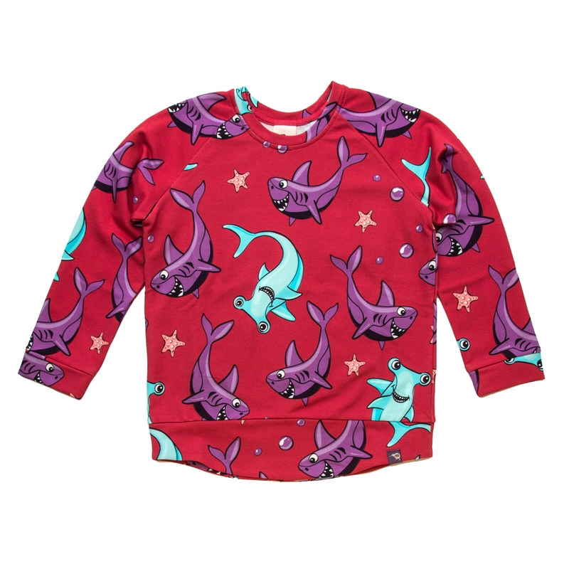 1525 Red Sharks Sweatshirt - Image 1