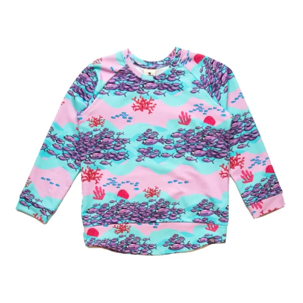 Pink School of Fish Sweatshirt