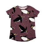 T-shirt Bordowy Pingwin