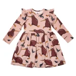 Sukienka z długim rękawem Piaskowy Kiwi