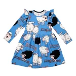 Blue Sheep Long-sleeved dress