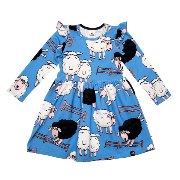 Blue Sheep Long-sleeved dress