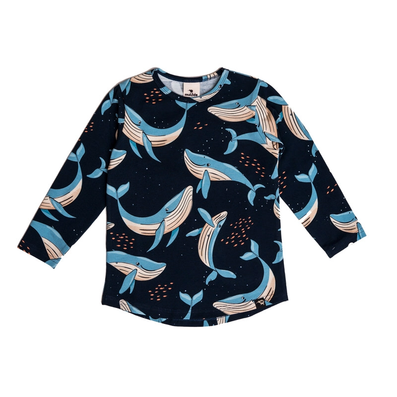 227 Navy whale longsleeve - Image 1