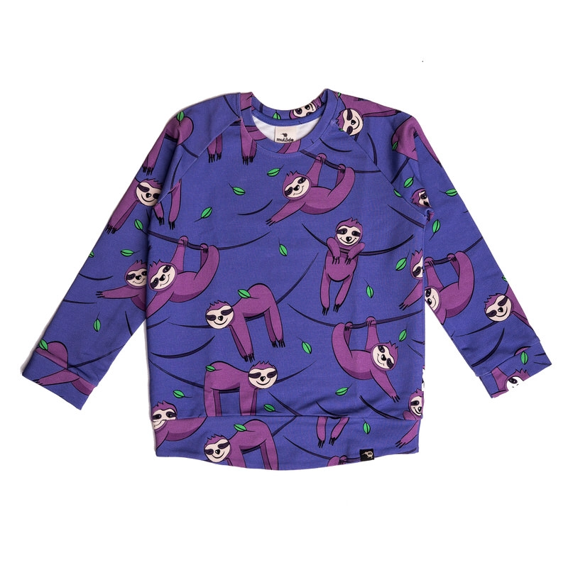 266 Purple Sloth Sweatshirt - Image 1