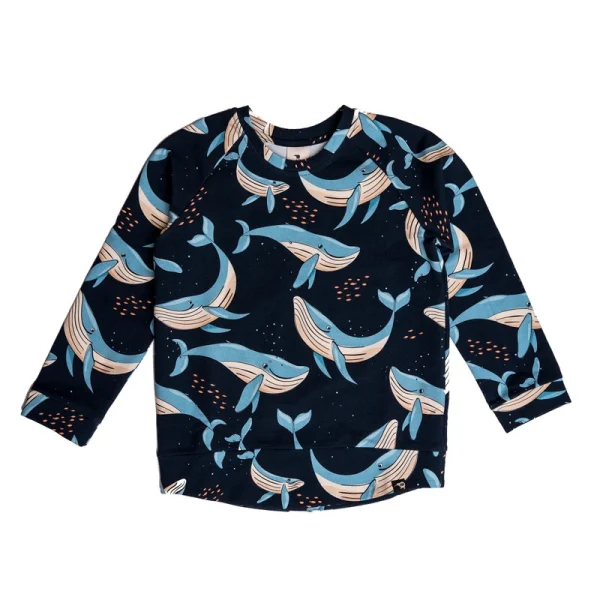 Navy Whale Sweatshirt