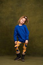 Bluza bez kaptura Niebieska Basic - obrazek 2