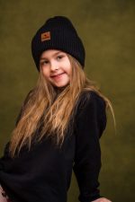 Bluza bez kaptura Czarna Basic - obrazek 3