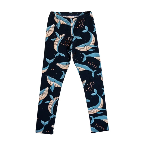 Navy Whale Leggings