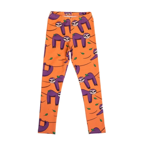 Legginsy Pomarańczowy Leniwiec