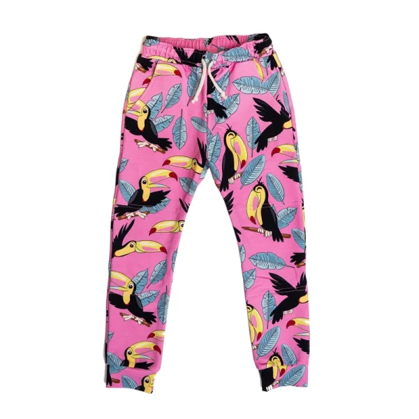 Spodnie Różowy Tukan