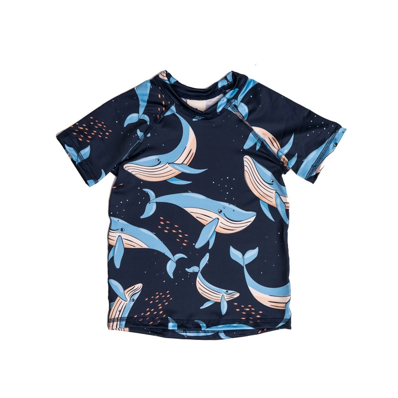 365 Navy Whale swim shirt UPF50+ - Image 1