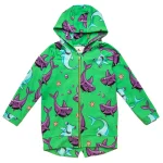 Green Sharks Zip Hoodie