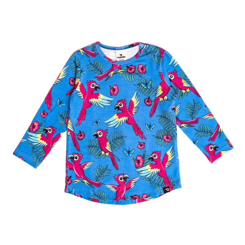 726 Blue parrot longsleeve - Image 1