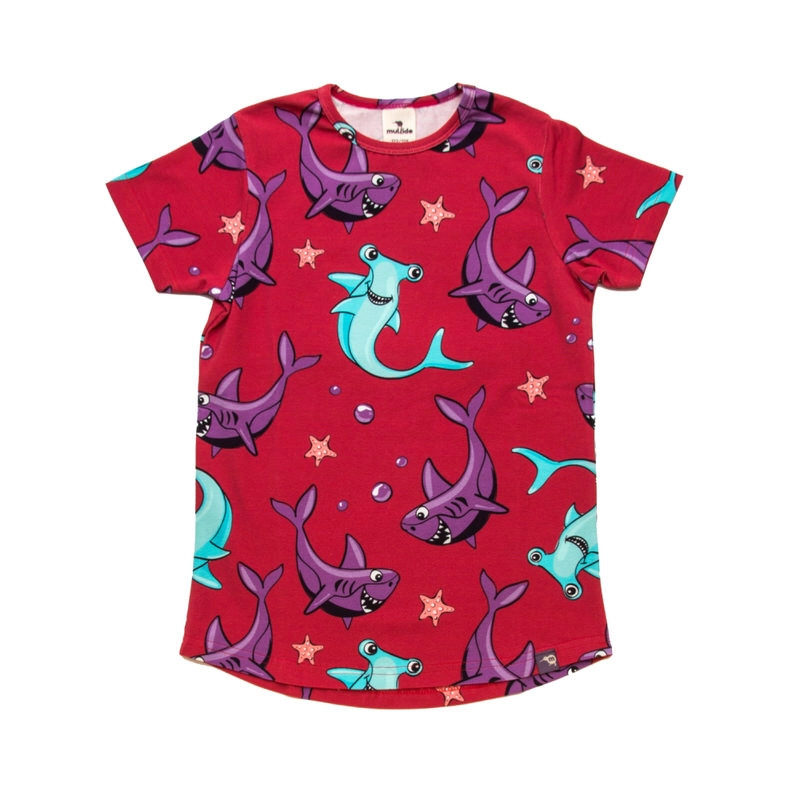 878 Red Sharks T-shirt - Image 1