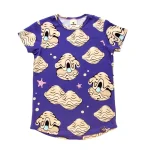 T-shirt Fioletowe Małże