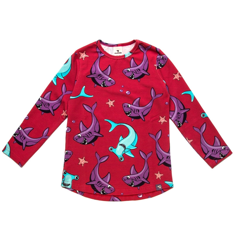 890 Red Shark Longsleeve - Image 1