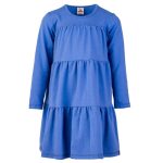 Sukienka marszczona Niebieska Basic