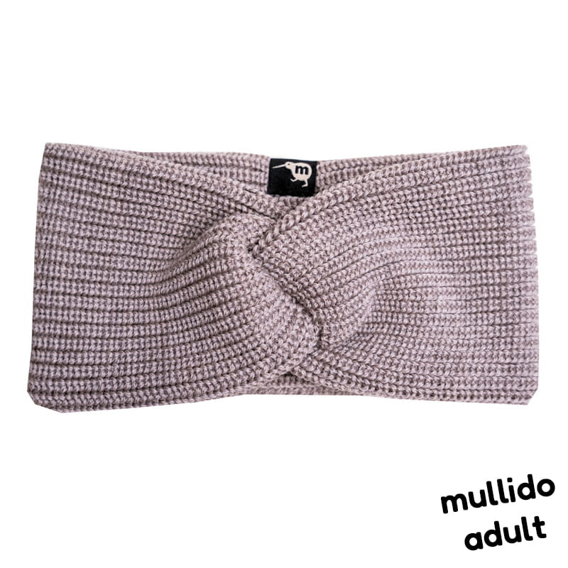 aw24adhbmeta Opaska ADULT beżowa z wełny merino MULESING FREE - obrazek 1