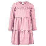 Sukienka marszczona Brudny Róż Basic
