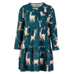 Sukienka marszczona Zielony Renifer