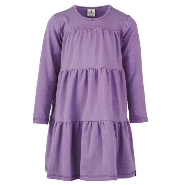 Sukienka marszczona Wrzosowa Basic