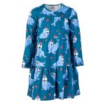 Sukienka marszczona Turkusowy Mors