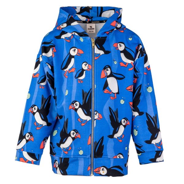 Blue Puffin Zip Hoodie