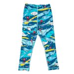 Legginsy Turkusowy Narwal
