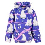 Bluza Kangurka Fioletowy Niedźwiedź Polarny
