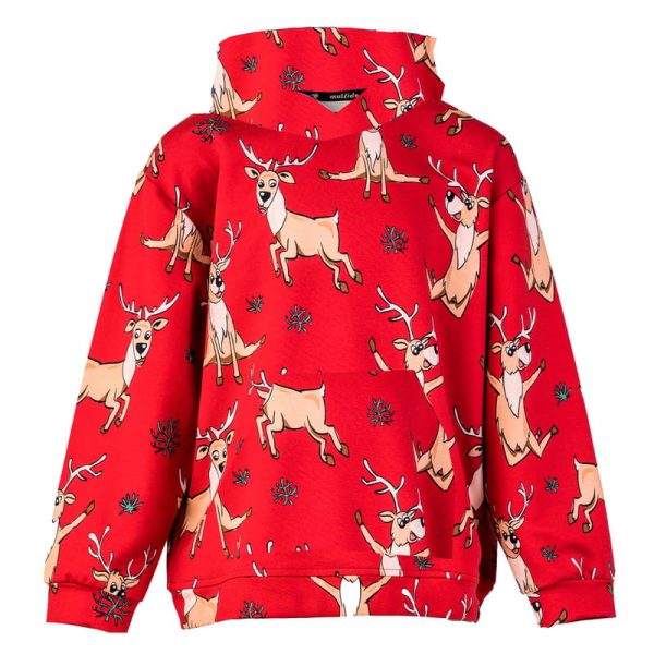 Bluza Kangurka Czerwony Renifer