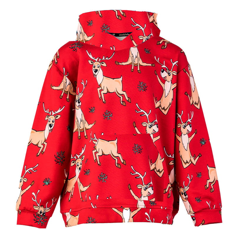 aw24purere Bluza Kangurka Czerwony Renifer - obrazek 1