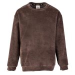 Chocolate Velvet Oversize Sweatshirt