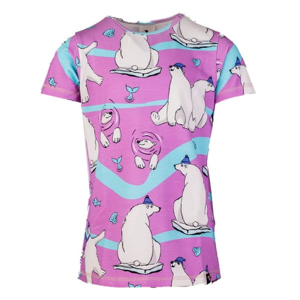 T-shirt Różowy Niedźwiedź Polarny
