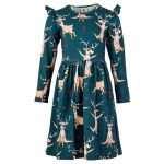 Sukienka z długim rękawem Zielony Renifer