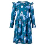 Teal Walrus Long-sleeved dress