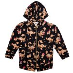 Bluza z kapturem na zamek Czarny Skorpion