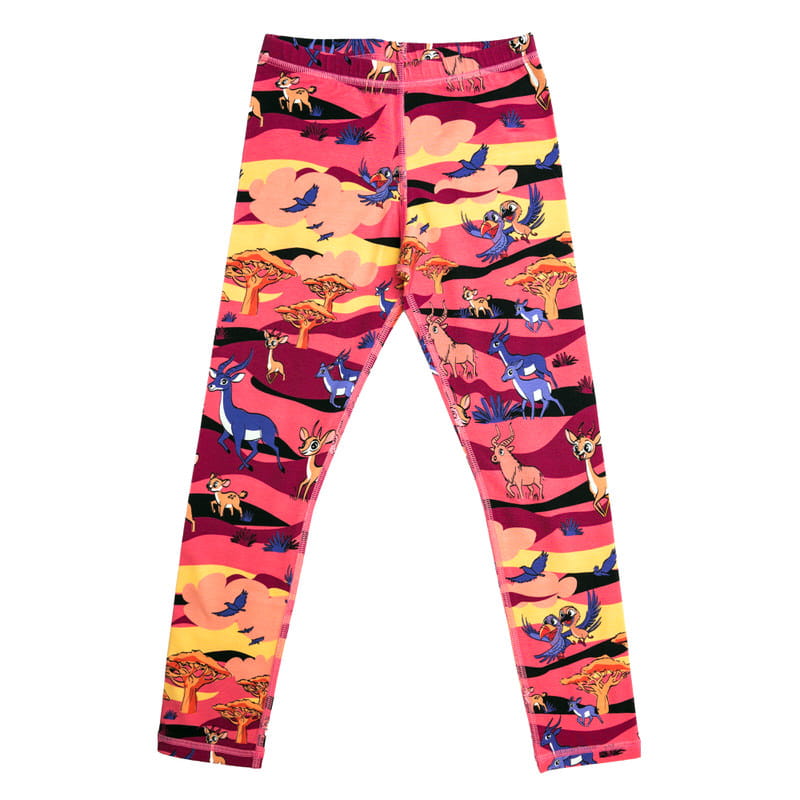 aw25lesapu Legginsy Bordowa Sawanna - obrazek 1