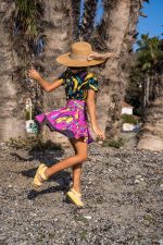 Spódniczka z szortami Fioletowy Cudowronek - obrazek 4