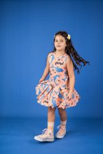 Sukienka na ramiączka Brzoskwiniowy Delfin - obrazek 2