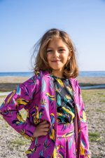 Bluza z kapturem na zamek Fioletowy Cudowronek - obrazek 3