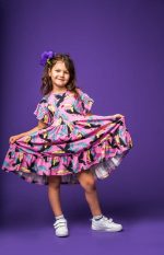 Pink Toucan Frilled Dress - Image 2