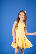 Sukienka na ramiączka Żółta - obrazek 3