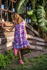 Sukienka A-line Fioletowe Ośmiornice - obrazek 4